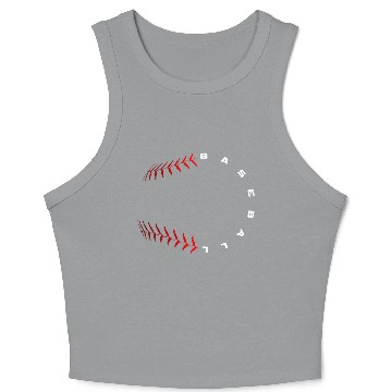 Discover Baseball Crop Tank Top
