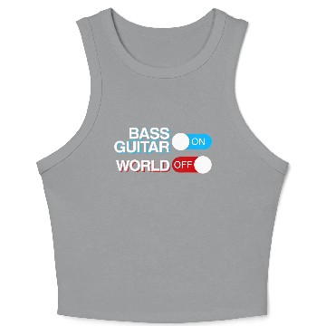 Discover Bass Guitar Crop Tank Top