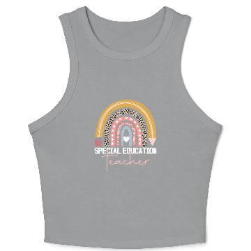 Discover cial Education Teacher d Ed d Leopard Crop Tank Top