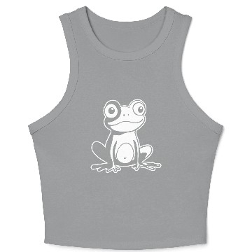 Discover Frog Amphibian Toad Crop Tank Top