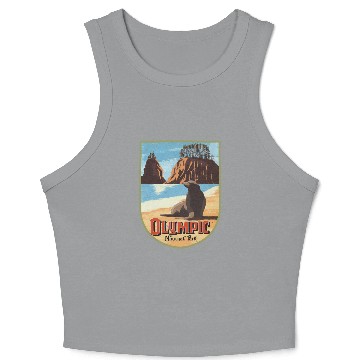Discover olympic national park Crop Tank Top