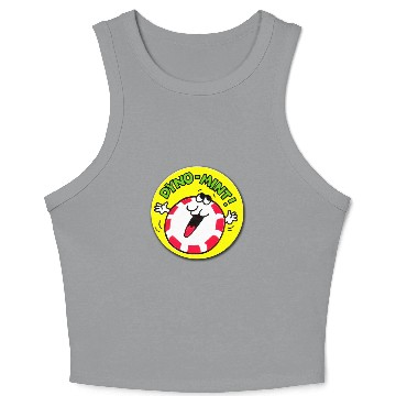 Discover Vintage Scratch And Sniff Sticker Peppermint Dyno- Crop Tank Top