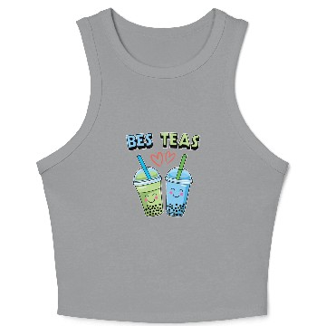 Discover Bes Teas Boba Bubble Milk Tea Drinker Crop Tank Top