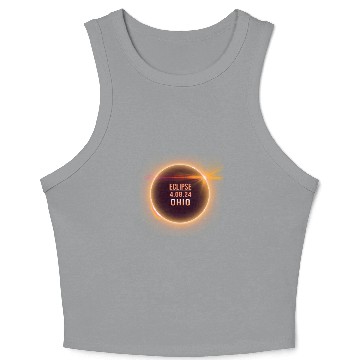 Discover Ohio Total Solar Eclipse 04082024 Totality Phases Crop Tank Top