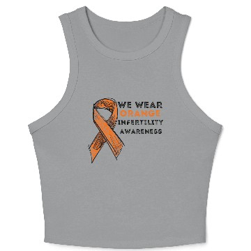 Discover We Wear Orange Infertility Awareness Crop Tank Top