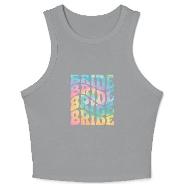 Discover Bride Bridesmaid Wedding Bachelorette Crop Tank Top