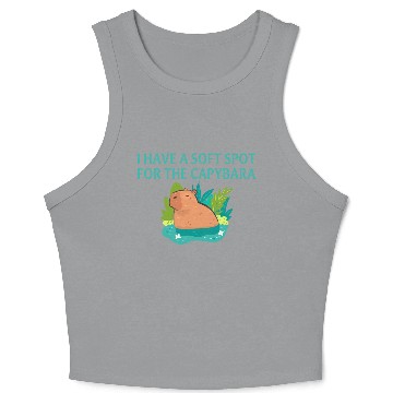 Discover I Have A Soft Spot For The Capybara Crop Tank Top