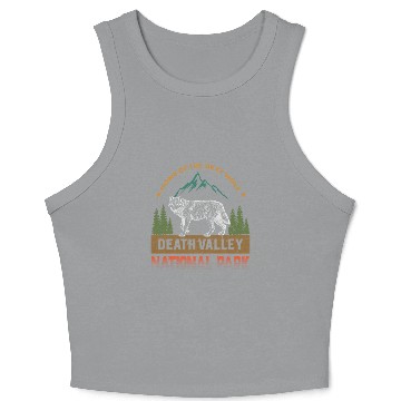 Discover Death Valley National Park Wolf Crop Tank Top