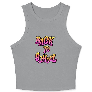 Discover Back To School Cool Design Crop Tank Top