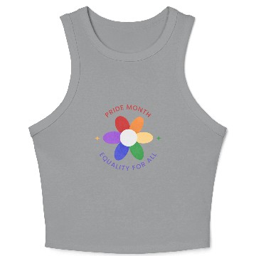 Discover Colorful Pride Month Logo Crop Tank Top