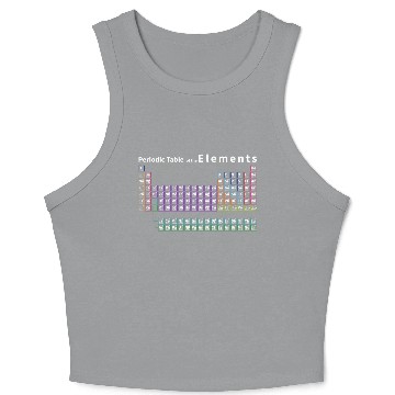 Discover Periodic Table Complete Periodic Table Of Elements Crop Tank Top