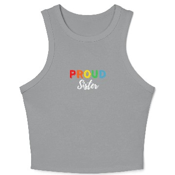 Discover Proud Sister Crop Tank Top