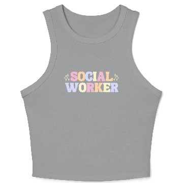 Discover Social Worker Crop Tank Top