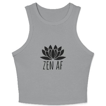 Discover Lotus Buddhism Zen Af Crop Tank Top