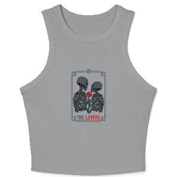 Discover Tarot Card Astrology eleton ull Horror Crop Tank Top