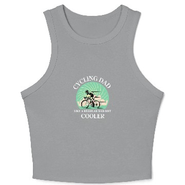 Discover Father s day cycling Crop Tank Top