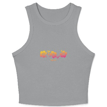Discover Egypt Hibiscus Souvenir Vacation Crop Tank Top