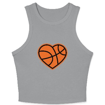 Discover I love Basketball Players Crop Tank Top