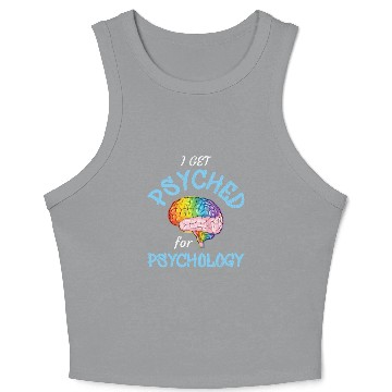 Discover Psyched Psychology Psychologist Crop Tank Top