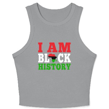 Discover I Am Black History Juneteenth Crop Tank Top