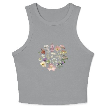 Discover WILDFLOWER Crop Tank Top, WOMEN'S BOHO WILD FLOWERS