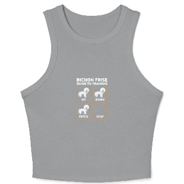Discover Bichon Frise Guide To Training Crop Tank Top