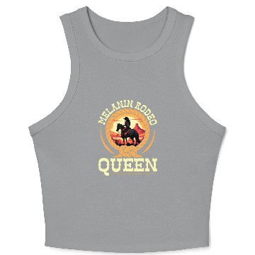 Discover Melanin Rodeo Queen Cory African-American Crop Tank Top