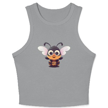 Discover Cute Superhero Bee Bumblebee Wasp Crop Tank Top