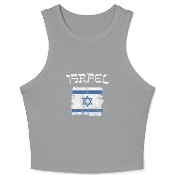 Discover Israel Flag Crop Tank Top