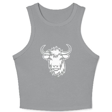 Discover Scottish Highland Cow Crop Tank Top