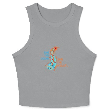 Discover Save The Ocean Save The Axolotl Crop Tank Top