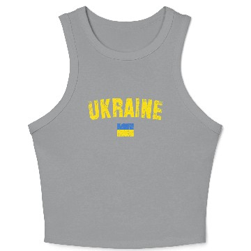 Discover Ukraine Flag Ukraine Crop Tank Top
