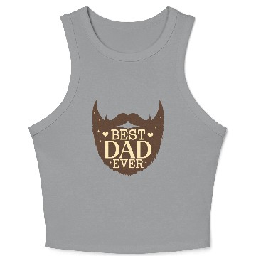 Discover best dad ever Crop Tank Top