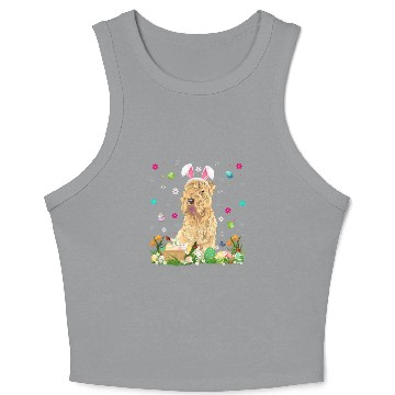 Discover Easter Egg Wheaten Dog Easter Sunday Crop Tank Top
