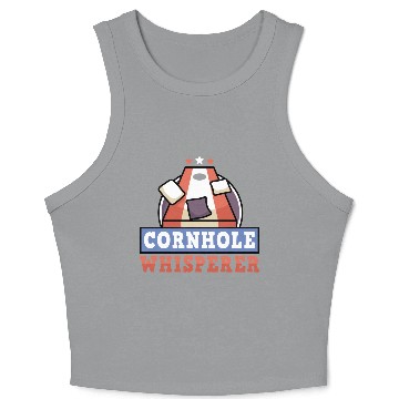 Discover Cornhole Whisperer Bean Bag Lover Crop Tank Top