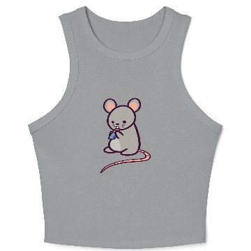 Discover Cute Rat Candy Bar Crop Tank Top