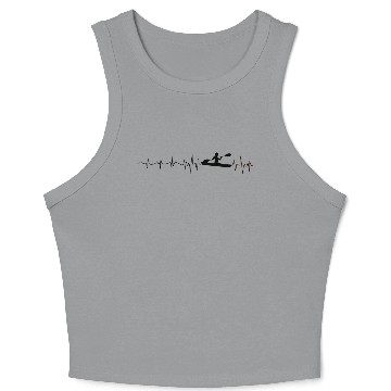 Discover boats race kayak Crop Tank Top