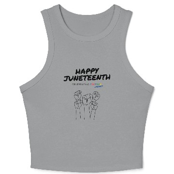 Discover june teenth | june 19th | Juneteenth Day Crop Tank Top