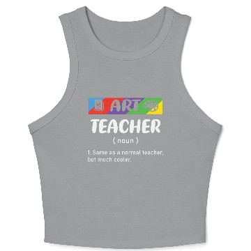 Discover Art Teacher Crop Tank Top