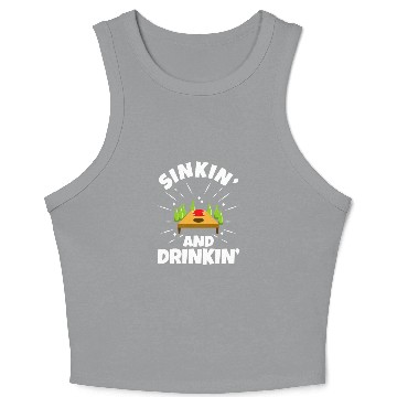 Discover Cornhole - Sinkin and drinkin Crop Tank Top