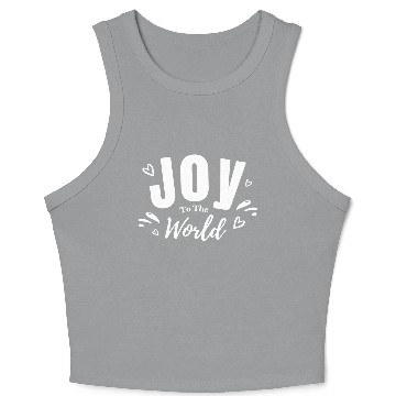 Discover Joy To The World Crop Tank Top