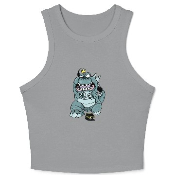Discover Funny Animal Face Crop Tank Top