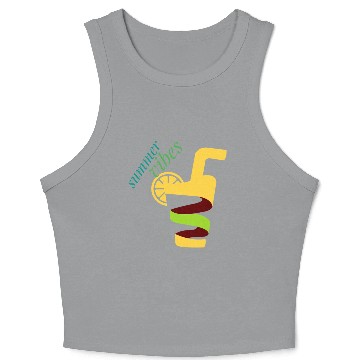 Discover Cool lemon drink summer design Crop Tank Top