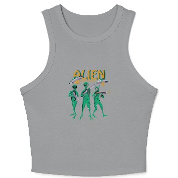 Discover Protect Area 51 Aliens Crop Tank Top