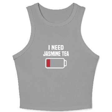 Discover Great Jasmine Tea Lover Quote Crop Tank Top