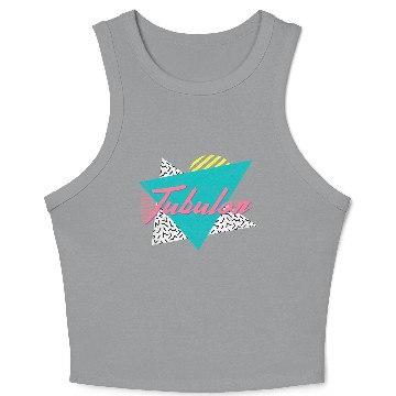 Discover Tubular 80's 90's Py Crop Tank Top