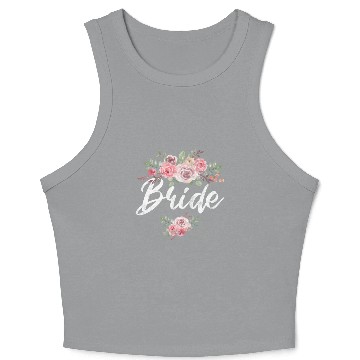 Discover Bridal Shower Wedding Bride Crop Tank Top