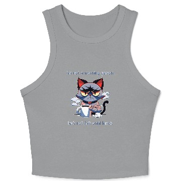 Discover Grumpy cat morning person Crop Tank Top