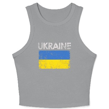 Discover Ukraine Ukrainian Flag Pride Crop Tank Top
