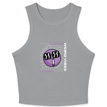 Discover Weird Vibes Only Crop Tank Top
